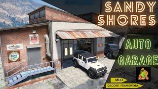 Sandy Shores Auto Garage MLO For Gtav FiveM QB Core Server | Ymaps | Mechanic MLO