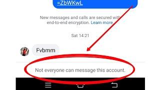not everyone can massage this account/Facebook me massage ka option nhi aa raha hai/Facebook massage