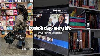 bookish days in my life | editing, small book haul, organizing physical tbr & more | Vlog 001