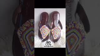 Ladies slippers with bead on them. Call us on +233 205 846 721 for your free nationwide delivery.