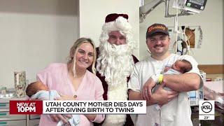 Utah County mother dies days after giving birth to twins