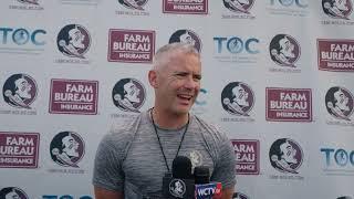 FSU Football | Mike Norvell on WR Malik Benson, Fall Camp Day 2