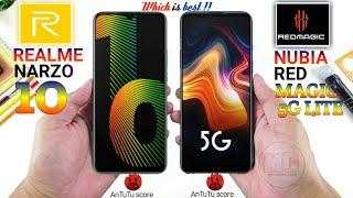 REALME NARZO 10 VS NUBIA RED MAGIC 5G LITE || Full comparison ||-which is best !!