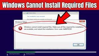 [SOLVED] Windows cannot install required files Error 0x8007025D in Windows 11 / 10 / 8 / 7