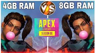 Apex Legends - Season 6 | 4GB RAM VS 8GB RAM !