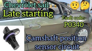 Chevrolet fault code P0340 Camshaft position sensor circuit current | Late starting problem