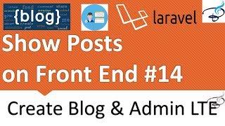 Laravel - Create Blog and Admin Panel | Show Posts on FrontEnd  #14