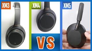 Sony XM4 vs XM5 (+XM3) im Vergleich