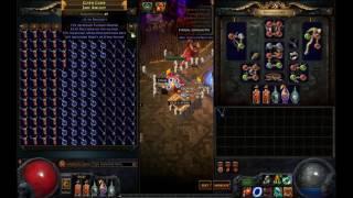 Path of Exile - Alching 144 ilvl81+ amulets (Breach Sc) 8.1.2017