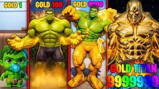 Franklin upgrade the STRONGEST HULK GOLD TITAN ever in gta v