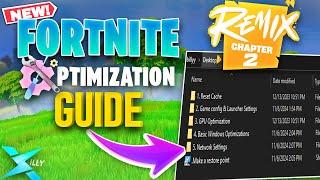 FORTNITE CHAPTER 2 REMIX OPTIMIZATION GUIDE (Fix LOW FPS, and DECREASE DELAY)