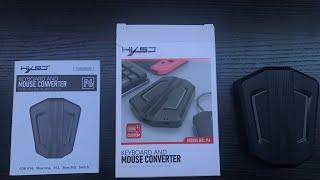 HXSJ P6 mouse and keyboard adapter review & how to connect