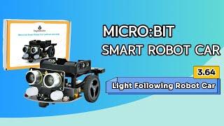 KS4036F Keyestudio Micro:bit Smart Robot Car Project 3.64 Light Following Robot Car #microbit #robot