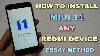 How To Install Miui 11 Any Xiaomi & Redmi Smartphones | Miui 11 Install Process