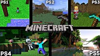 MINECRAFT PS1 VS PS2 VS PS3 VS PS4 VS PS5