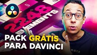 ANIMAÇÕES PRONTAS para DAVINCI RESOLVE! (Baixe Grátis)