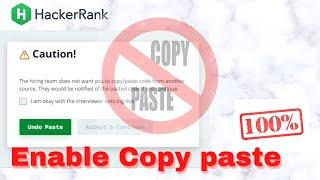 HackerRank Copy Paste Trick  . How to Enable Copy Paste In Proctored Platform 100% Working️.