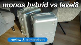 MONOS vs LEVEL8 LUGGAGE REVIEW: Hybrid Carry On vs Gibraltar Aluminum Carry On (Not-sponsored)