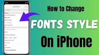 how to change font style in iphone | iphone font style change | change font style in iphone