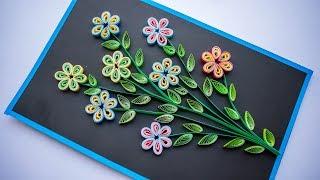 Mothers day - Quilling Flower - How to make Quilling Flowers - Quilling for Beginners - DIY 