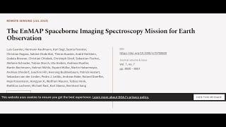 The EnMAP Spaceborne Imaging Spectroscopy Mission for Earth Observation | RTCL.TV