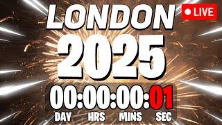 LONDON NEW YEARS 2025 COUNTDOWN LIVE 24/7 & Greenwich Mean Time Zone, GMT New Year Countdown