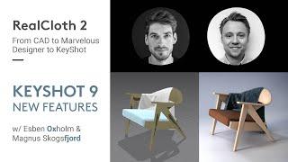 [KeyShot 9 - New Features] RealCloth 2 - CAD to Marvelous Designer to KeyShot