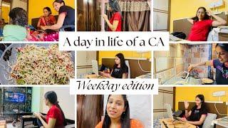 A day in life of a CA | chartered Accountant | Weekday Edition