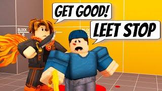 I 1v1'd LEETOWNERS in Roblox Arsenal!