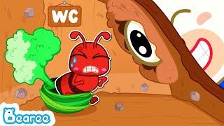 Bearee Tales  Bearee Wants to Make Restroom Underground Like Ant | Funny Stories for Kids