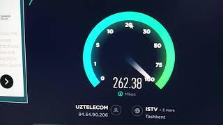 Uztelecom Internet Speedtest Gpon 227 mbps  Tezlik / uzbekiston internet speed