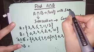 intersection of two sets class 11|intersection of sets| sets