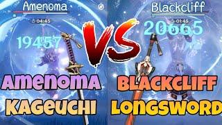 What's the best F2P weapon for Ayaka? (Amenoma Kageuchi vs Blackcliff Longsword) - Genshin Impact