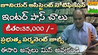 ఇంటర్ అర్హత తో జూనియర్ అసిస్టెంట్ ఉద్యోగాలు | Junior Assistant Jobs 2024 | Govt Jobs | Tech Guruvu