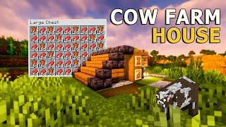 Minecraft: BEST Cow Farm House | Bedrock Java