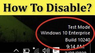 How To Disable Test Mode Windows 10 - How To Disable / Turn Off Test Mode Water Mark Windows 10