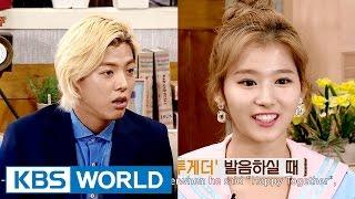 Sana, "Kangnam's Happy Together accent is a Korean accent" [Happy Together/2016.07.21]