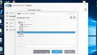 How to Scan Your Computer using Eset Smart Security