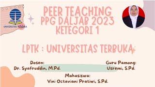 PEER TEACHING PPG DALJAB UT 2023