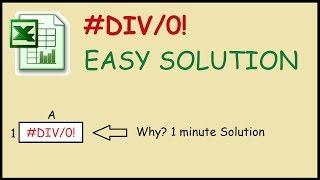 How to fix #DIV/0! Error in Excel 2010