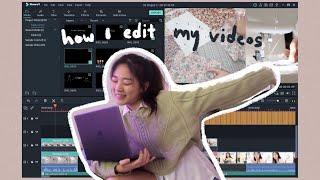 how i edit my videos on Windows (aesthetic intro, fonts, animation, app recommendation)