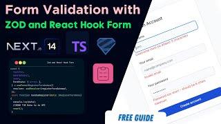Next.js TypeScript Form Validation Tutorial: Using Zod and React Hook Form