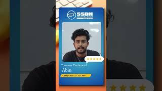 Customer Testimonial | Meet Abin a proud SSDN Technologies Student #testimonial