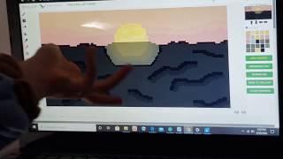 Dinopixel Tutorial On How To Draw An Ocean Sunset With Yreva And Mango