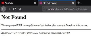 404 not found | wamp server || php file not found in server || problem fixed easily