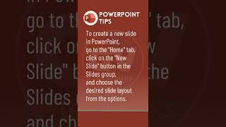 PowerPoint Tips #2 How to create a new slide in PowerPoint