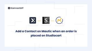 Add a Contact on Mautic when an order is placed on Studiocart