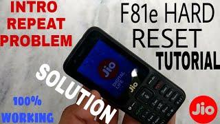 Startup Hang JioPhone|| Hard Reset Method of F81e - Problem Solved (New Method)