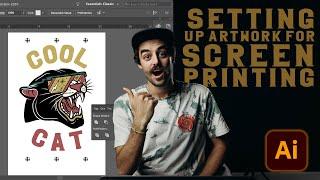 How to setup multi-color artwork for screen-printing.