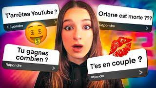 JE RÉPONDS À VOS QUESTIONS INDISCRÈTES : Argent, Couple, Projets, La fin sur YouTube…